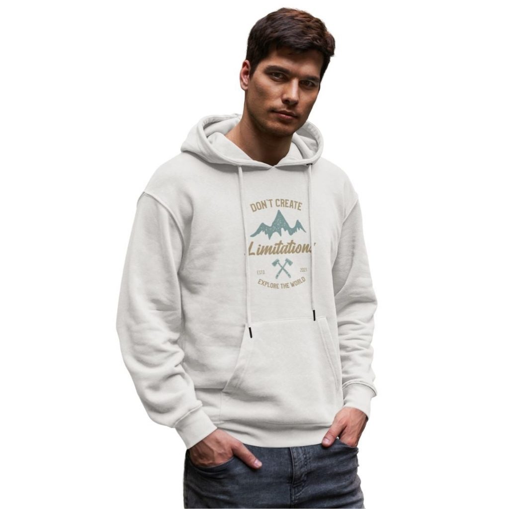 white hoodie mens